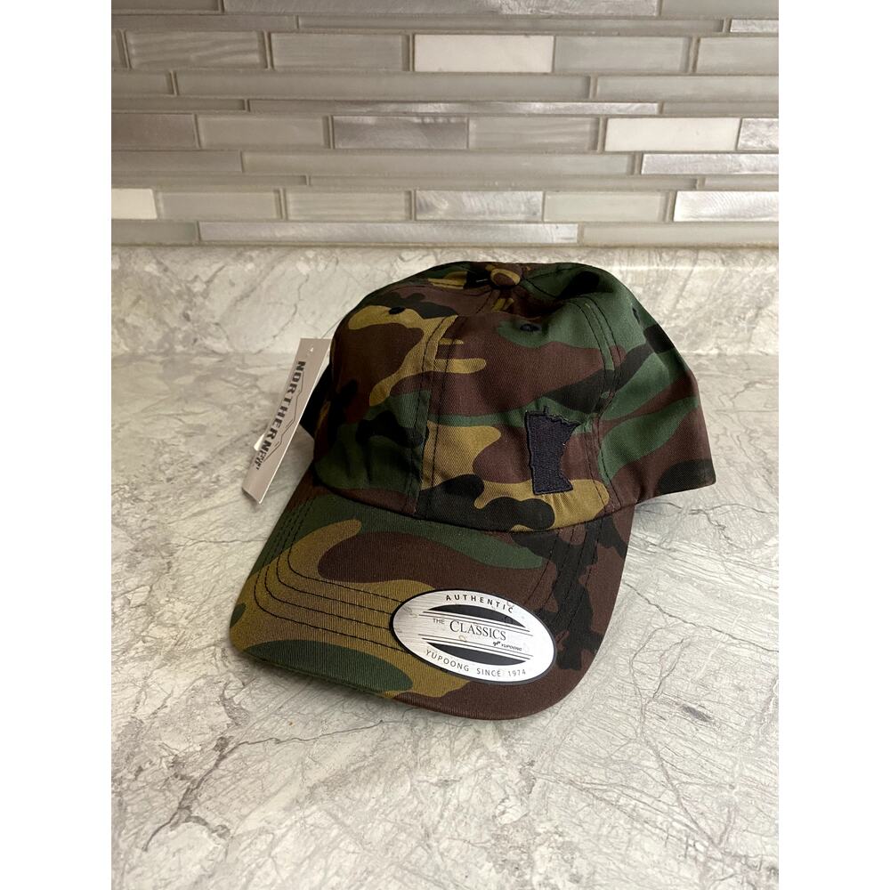 New with Tags - Minnesota Strapback Adjustable Camo Hat